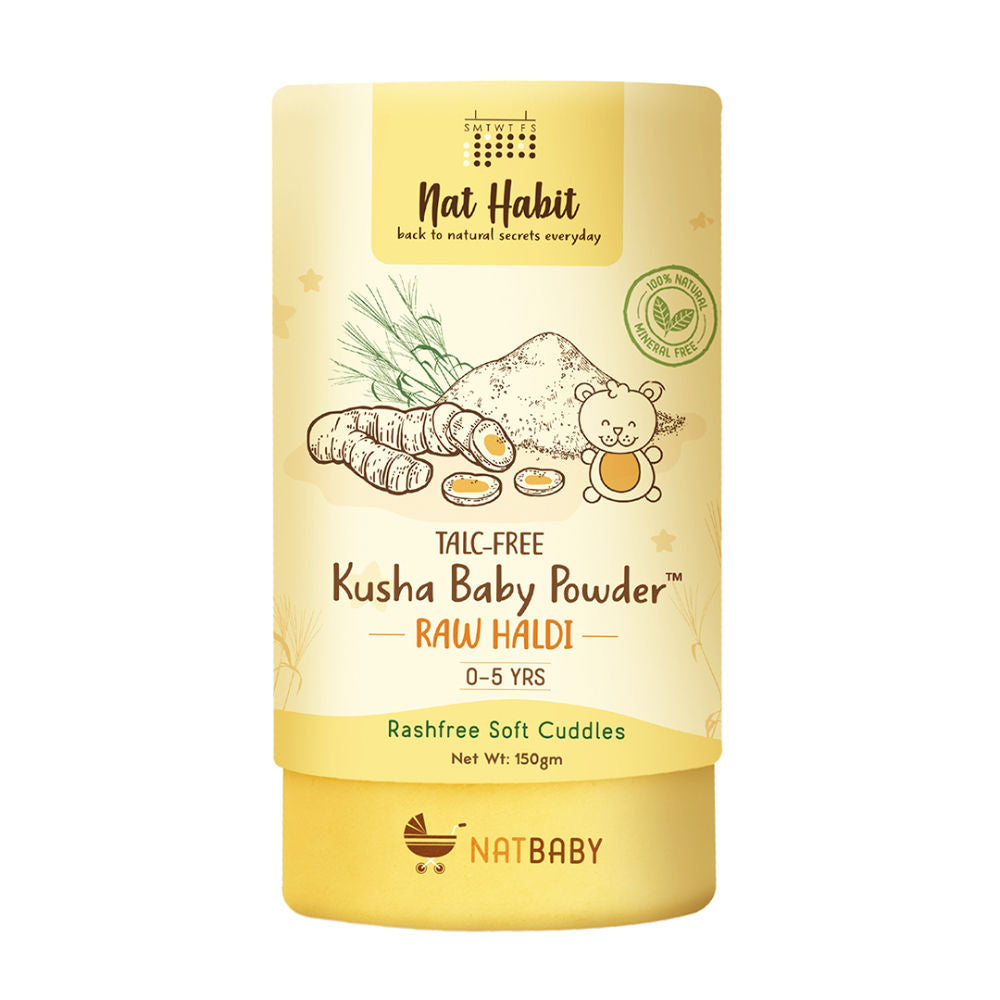 Nat Habit Kusha Baby Powder - Raw Haldi