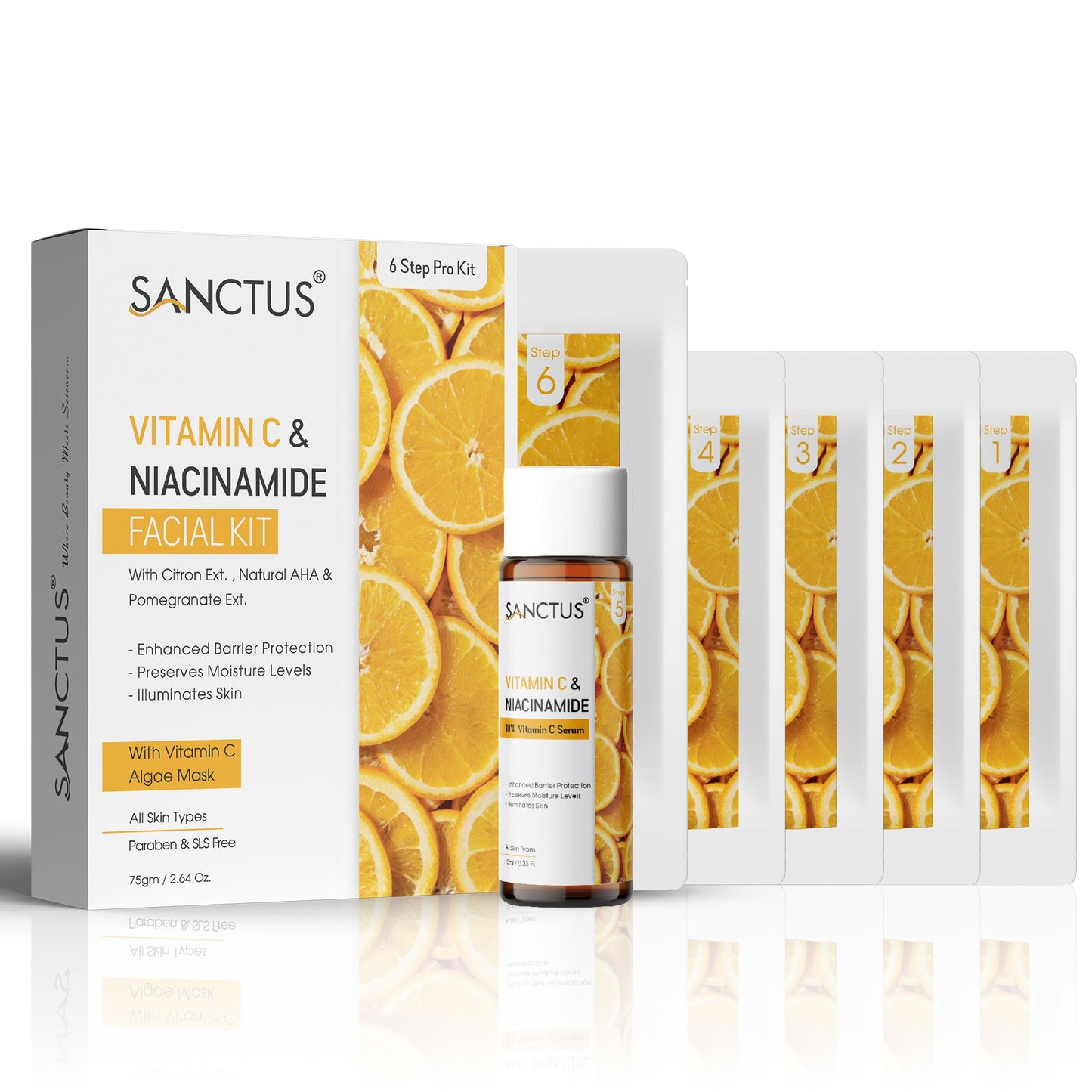 SANCTUS Vitamin C & Niacinamide Single Use Facial Kit