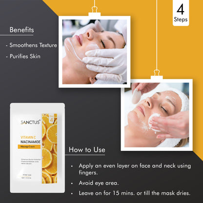 SANCTUS Vitamin C & Niacinamide Single Use Facial Kit