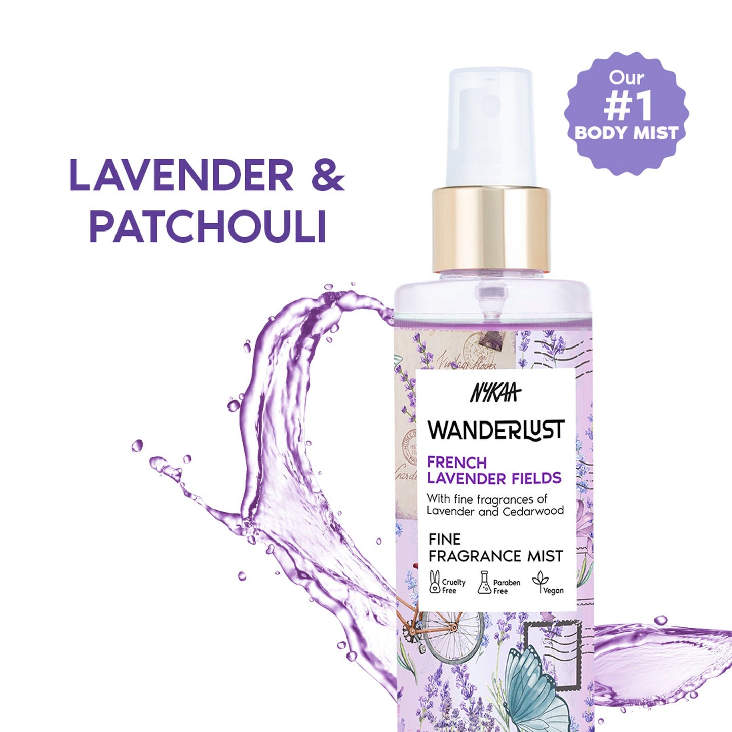 Wanderlust Fragrance Mist For Her - French Lavender