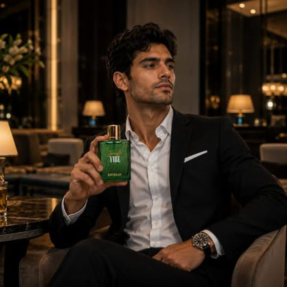 RAYHAAN Jungle Vibe Eau De Parfum for Men | Fresh Green Woody Aromatic Fragrance | Long-Lasting Perfume Spray