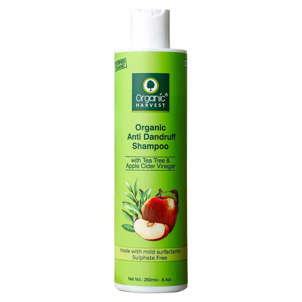 Organic Harvest Organic Anti Dandruff Shampoo With Tea Tree & Apple Cider Vinegar - 250