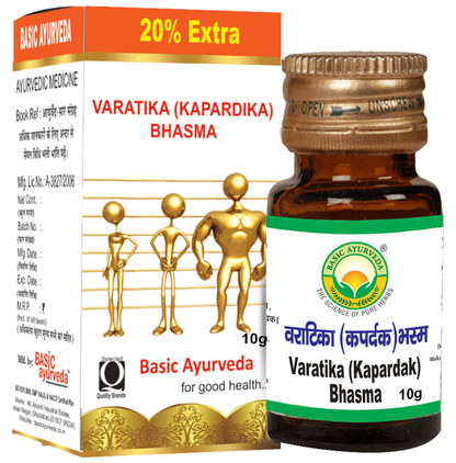 Basic Ayurveda Varatika (Kapardika) Bhasma