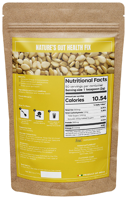 Ayura Origins Nature's Gut Health Fix Powder