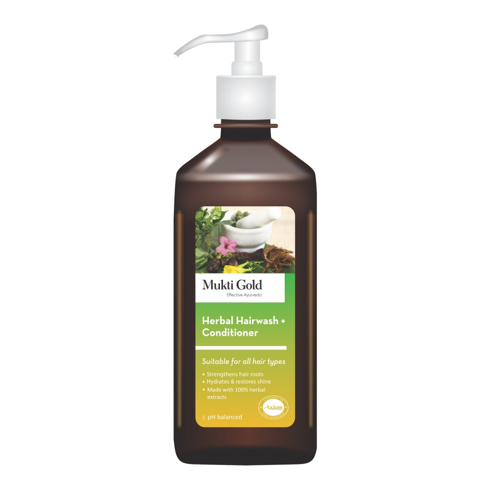 Axiom Mukti Gold Herbal Hair wash with conditioner