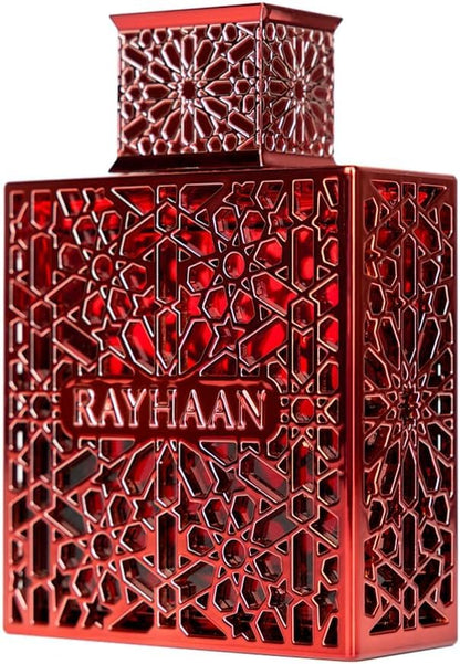 RAYHAAN Crimson Eau de Parfum Spray for Unisex –Luxury Arabian Perfume, Long Lasting EDP Fragrance, Premium Designer Red Bottle Scent, Rich Oriental Aroma for Men & Women