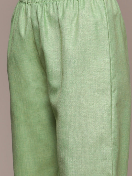 Anubhutee Women Ethnic Motifs Embroidered Thread Work Kurta With Trousers