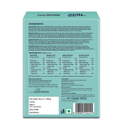 Yoga Bar Breakfast Protein Variety Box - Dark Chocolate Flavour Premium Super Oats Combo Pack