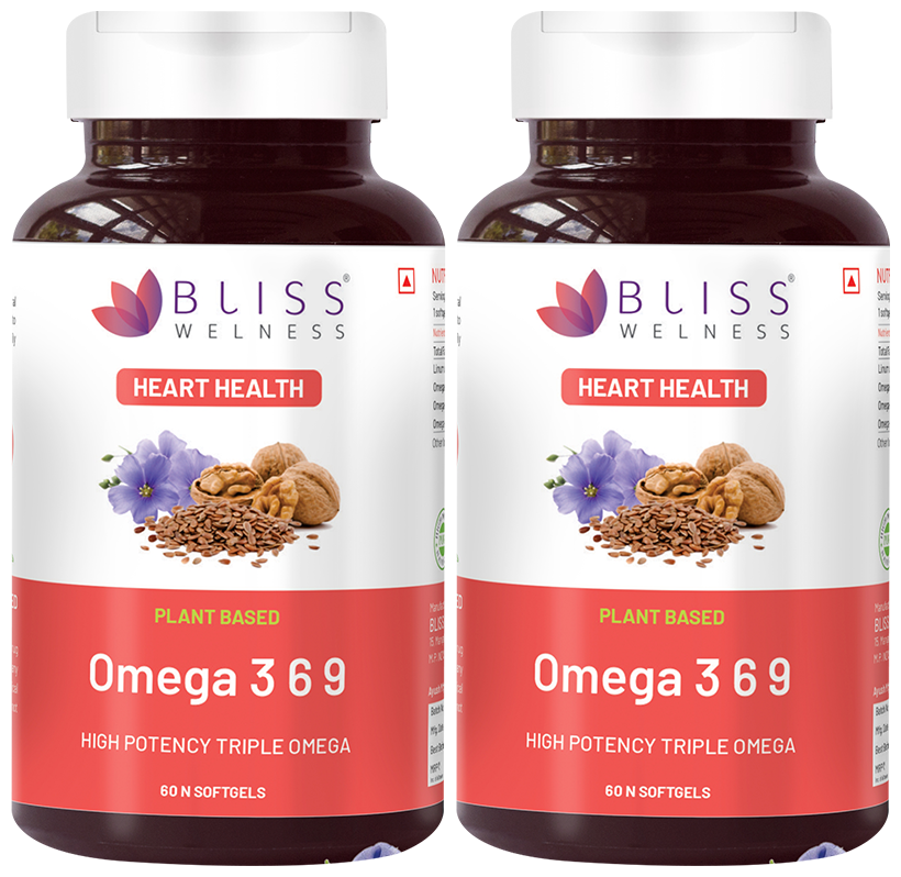 Bliss Welness Heart Health Omega 3 6 9 Softgel Capsule