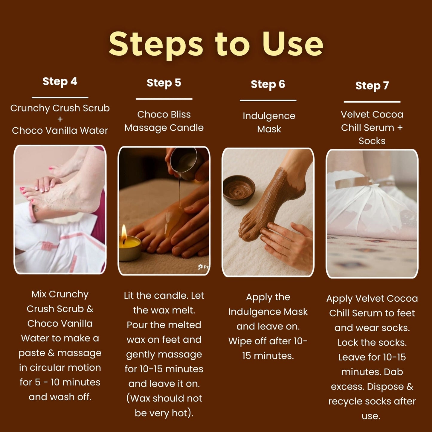Aroma Treasures Choco Pedro Chocolate Pedicure Kit