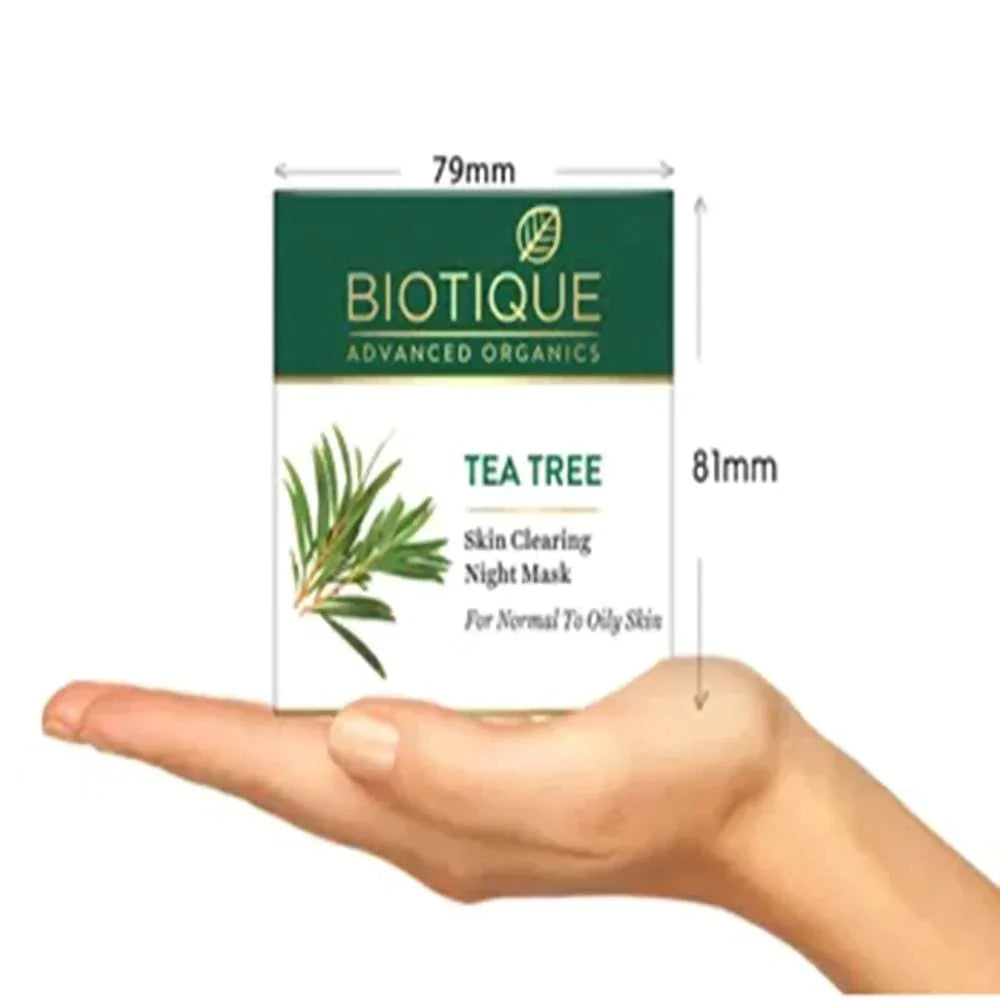Biotique Advanced Organics Tea Tree Skin Clearing Night Mask - 50 gms