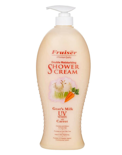 Fruiser Double Moisturising Shower Cream Goat’s Milk UV White With Carrot