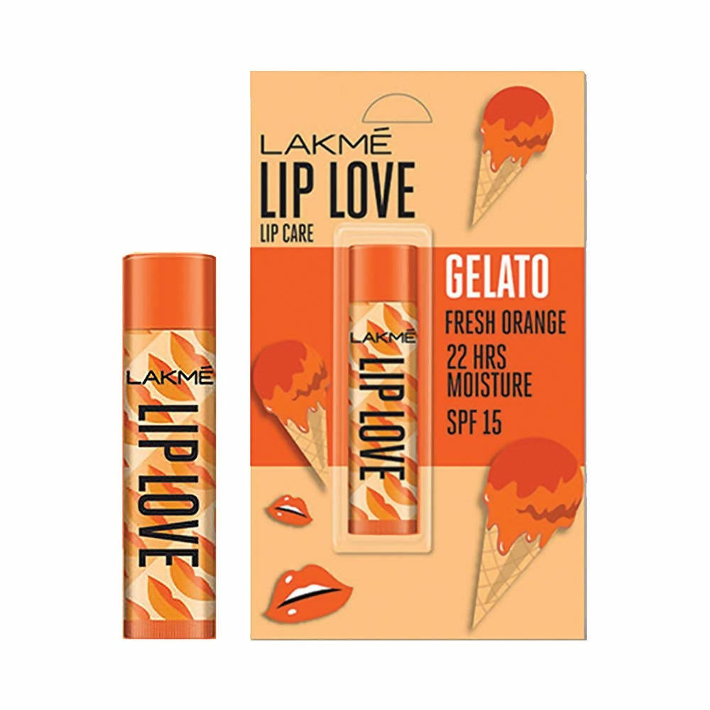 Lakme Lip Love Gelato Chapstick Fresh Orange - 4.5 gms
