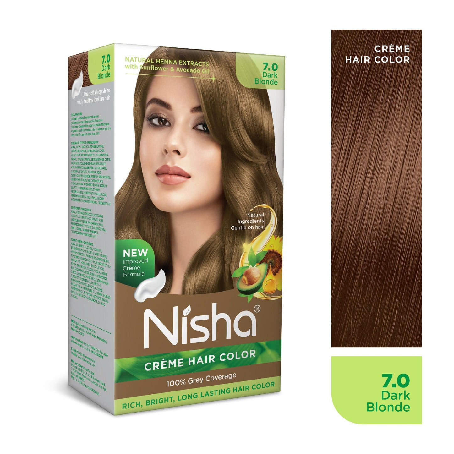 Nisha Creme Hair Color for Women - Dark Blonde