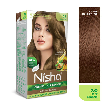 Nisha Creme Hair Color for Women - Dark Blonde