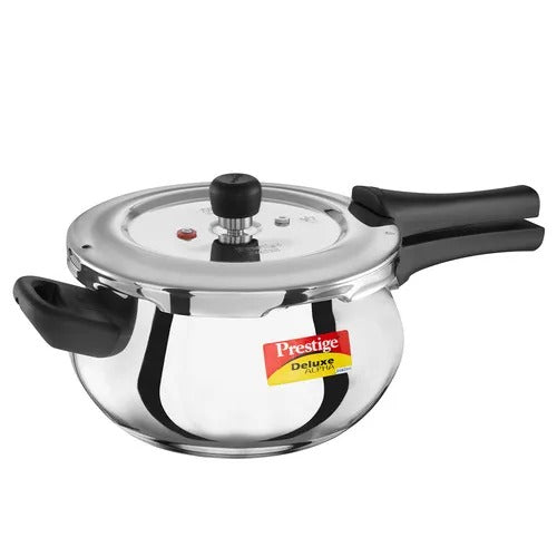 Prestige Deluxe Alpha Svachh Stainless Steel Handi Pressure Cooker