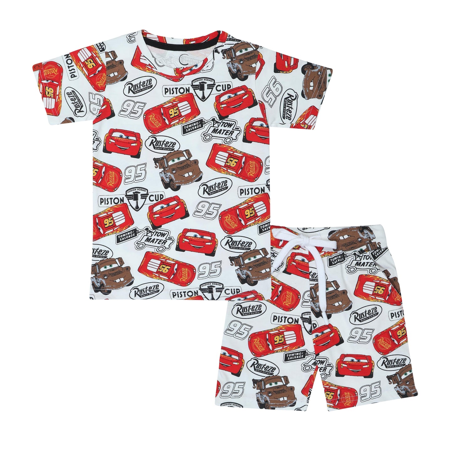 Chilins Boys Coord Set, Color- Red