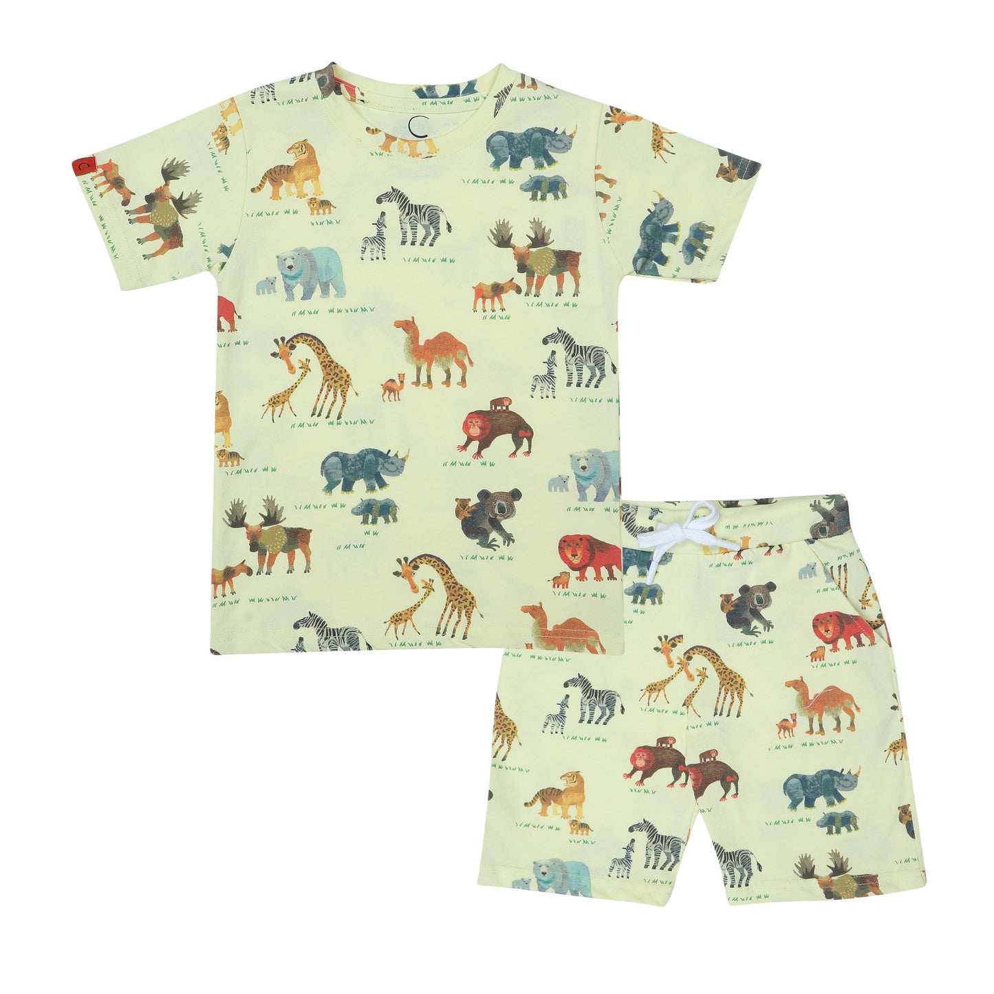Chilins Boys Coord Set, Color- Yellow