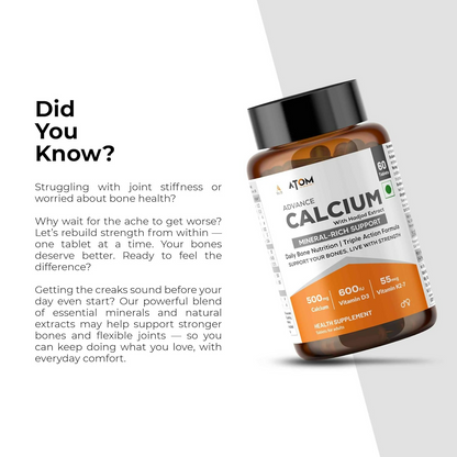 As-It-Is Atom Advance Calcium With Hadjod Ext Veg Tablets