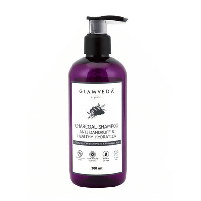Glamveda Charcoal Shampoo Anti Dandruff & Healthy Hydration