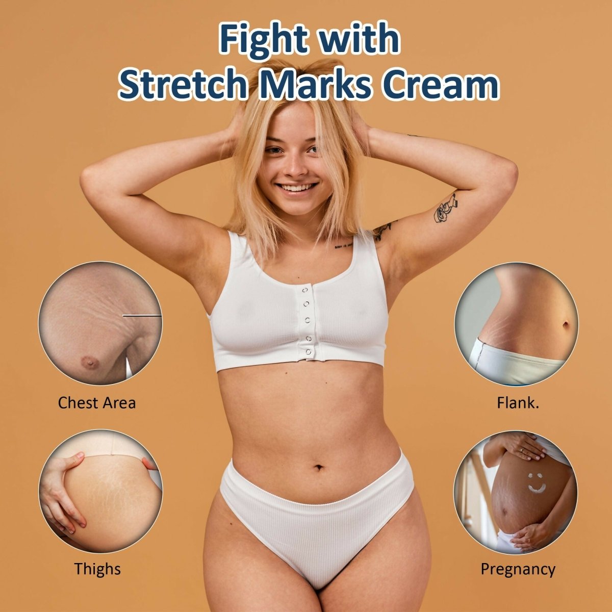 7 Days Natural Stretch Marks Scar Removal Cream Oil