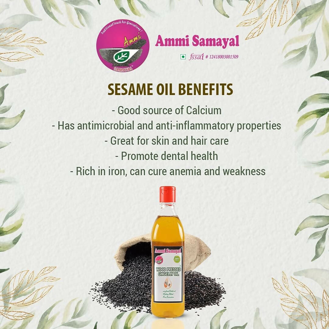 Ammi Samayal Wood Cold Pressed Sesame Oil