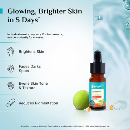 Pilgrim 10% Vitamin C Face Serum For Daily Brightness 5% Niacinamide