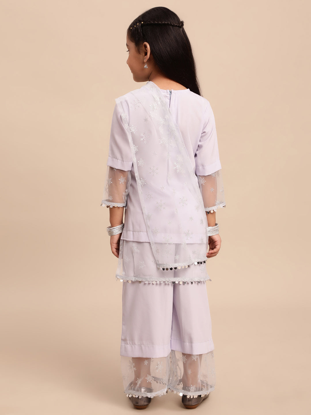 Ahalyaa Blue Crepe Straight Kurta Sets