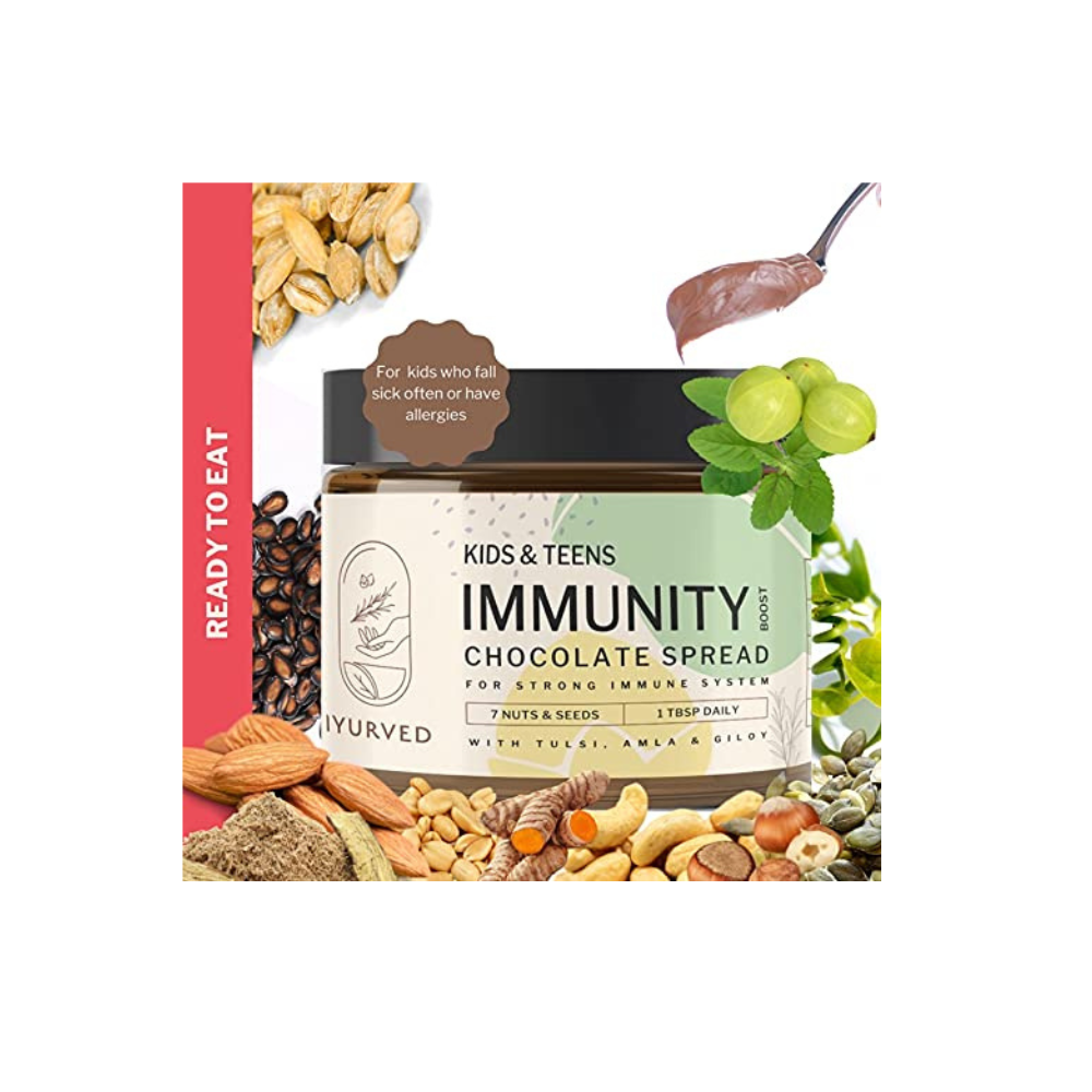 Iyurved Kids and Teens Immunity Boost Chocolate Spread - 340 gms