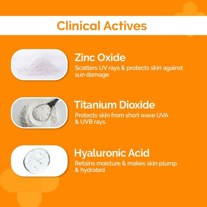1% Hyaluronic Tinted Sunscreen Gel & PA++++ for Broad Spectrum Protection - 30g