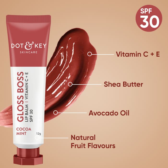 Dot & Key Gloss Boss Cocoa Mint Lip Balm - 12 GMS