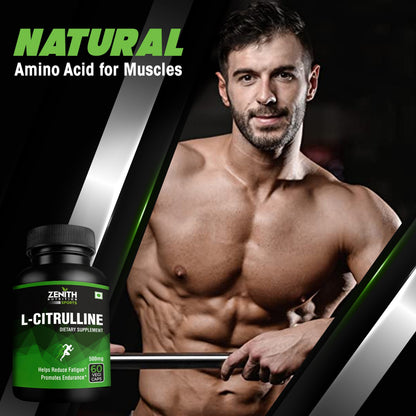 Zenith Sports L-Citrulline - 1000mg per serving - 60 Veg Caps