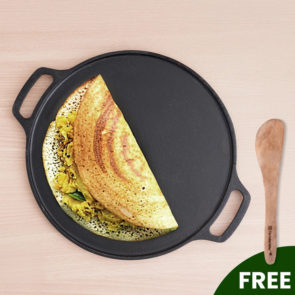 The Indus Valley Castrong Cast Iron Roti Dosa Tawa 30.2cm 3kg Pre-Seasoned