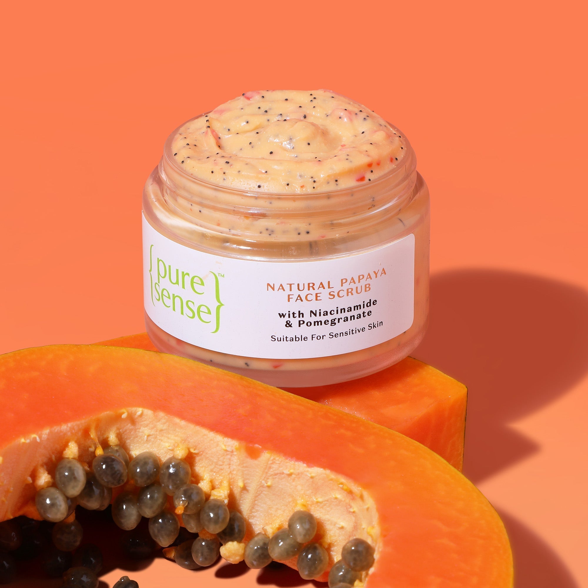 Puresense Natural Papaya Face Scrub - 50 gms