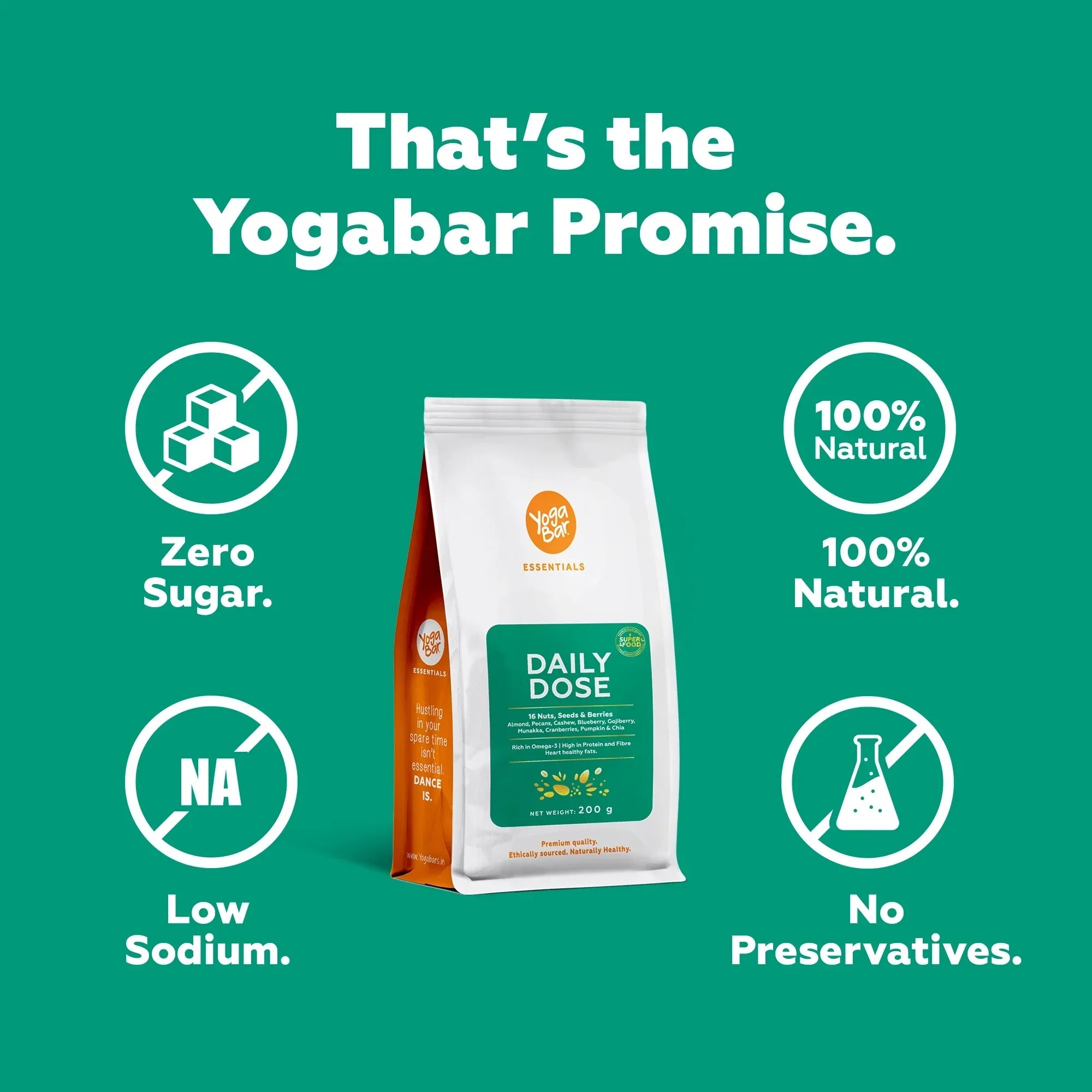 Yogabar Daily Dose Trail Mix - 325 gms