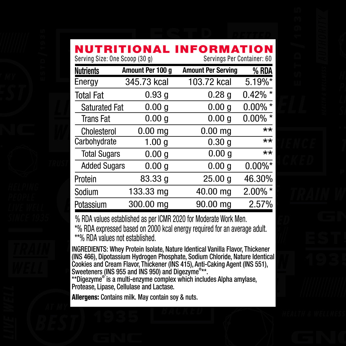 GNC AMP Pure Isolate (Low/Zero Carb)  Advanced Muscle Building To Amplify Muscle Performance