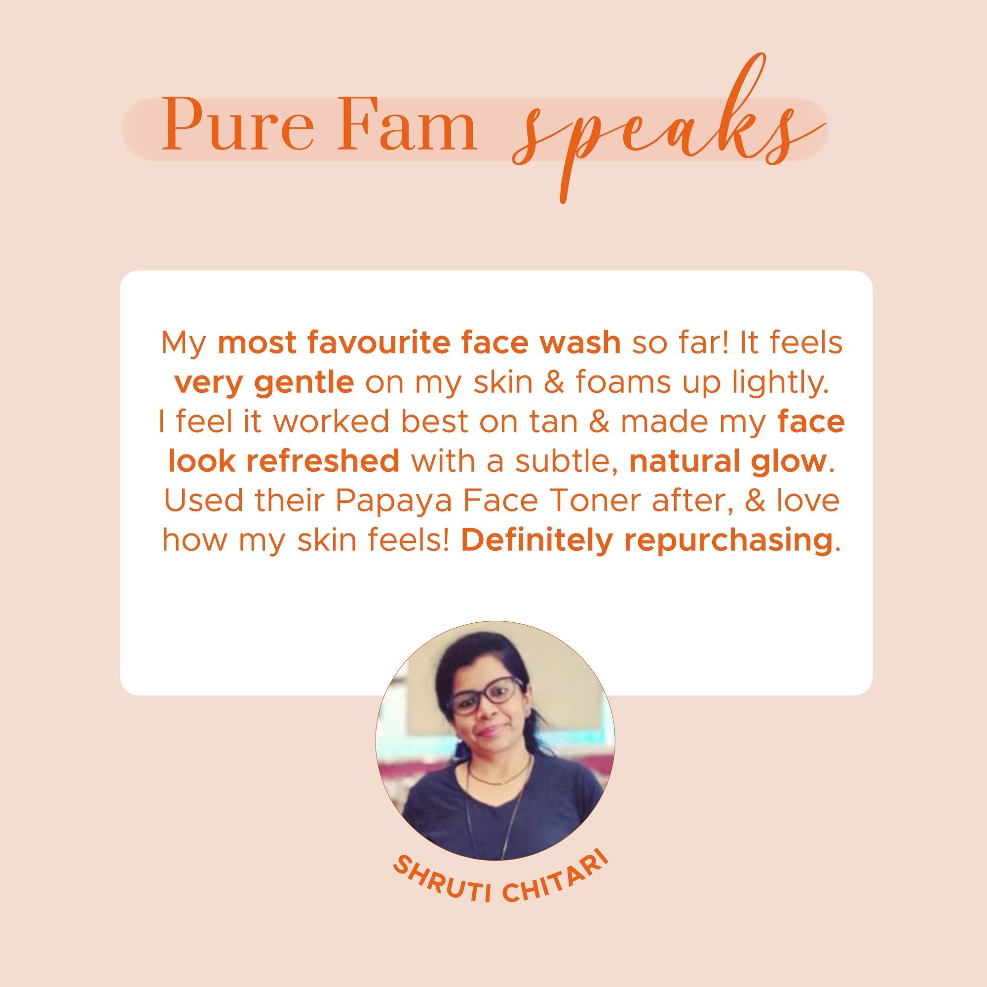 Puresense Natural Papaya Face Wash - 100 ml