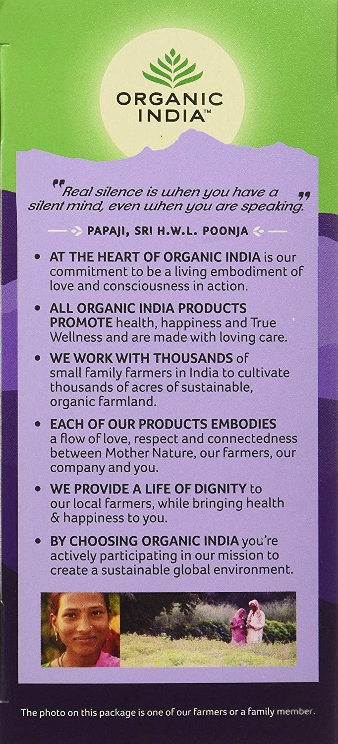 Organic India Tulsi Mulethi 25 Tea Bags - Pack of 1