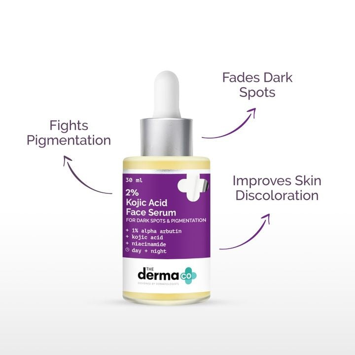 2% Kojic Acid Face Serum with Alpha Arbutin & Niacinamide – Brightening & Even-Tone Formula (30ml)
