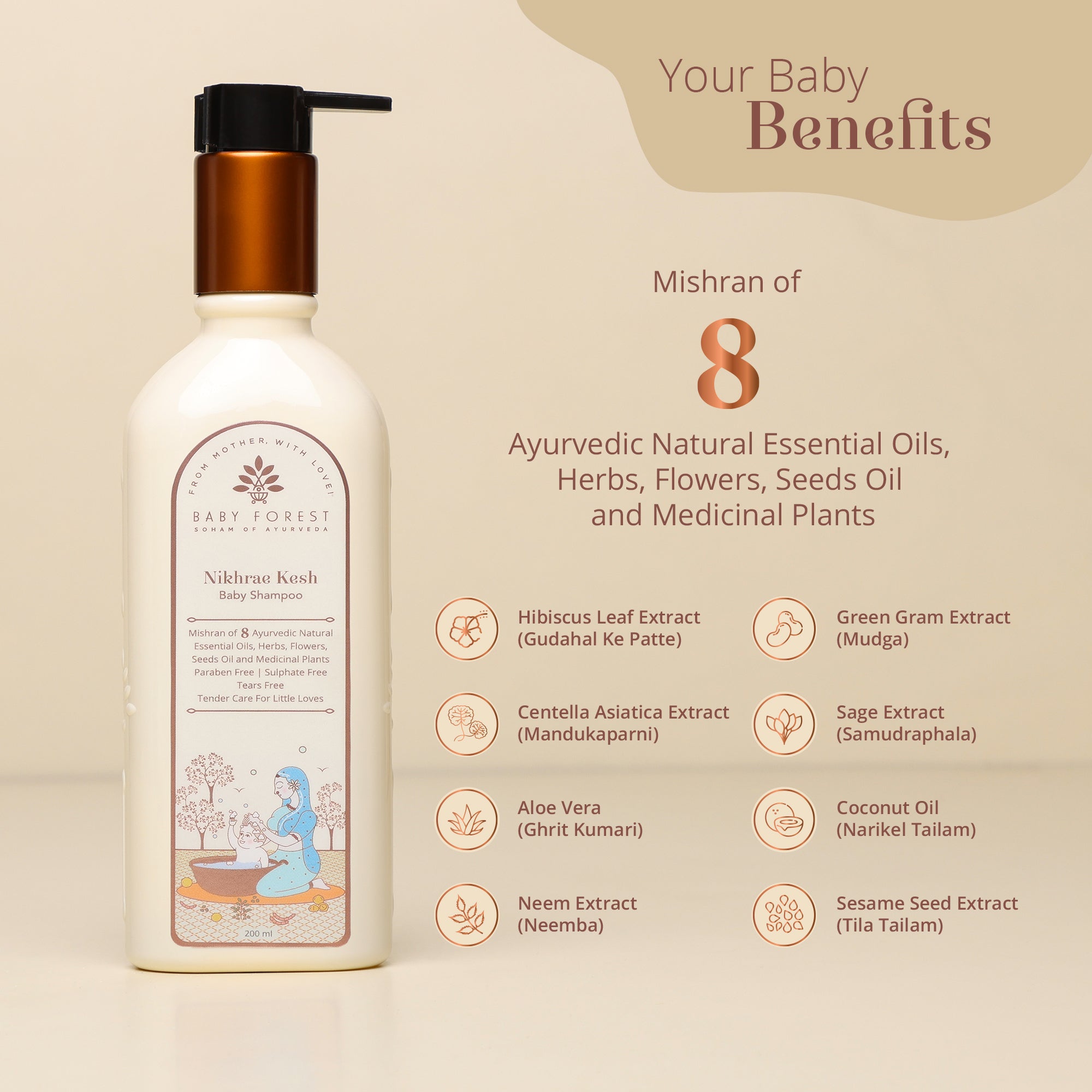 Baby Forest Nikhrae Kesh Baby Shampoo - 200 ml