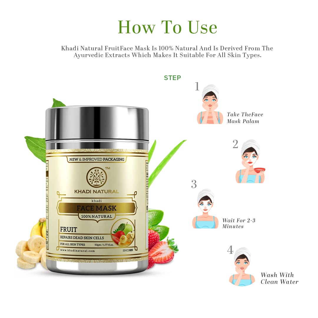 Khadi Natural Fruit Herbal Face Mask Pack, 50g