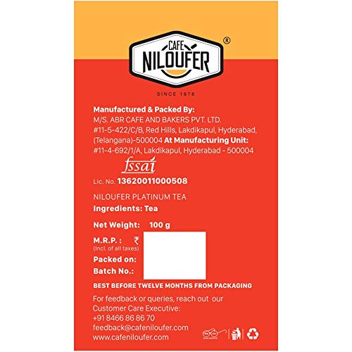 Cafe Niloufer Platinum Tea Powder - 100 gm