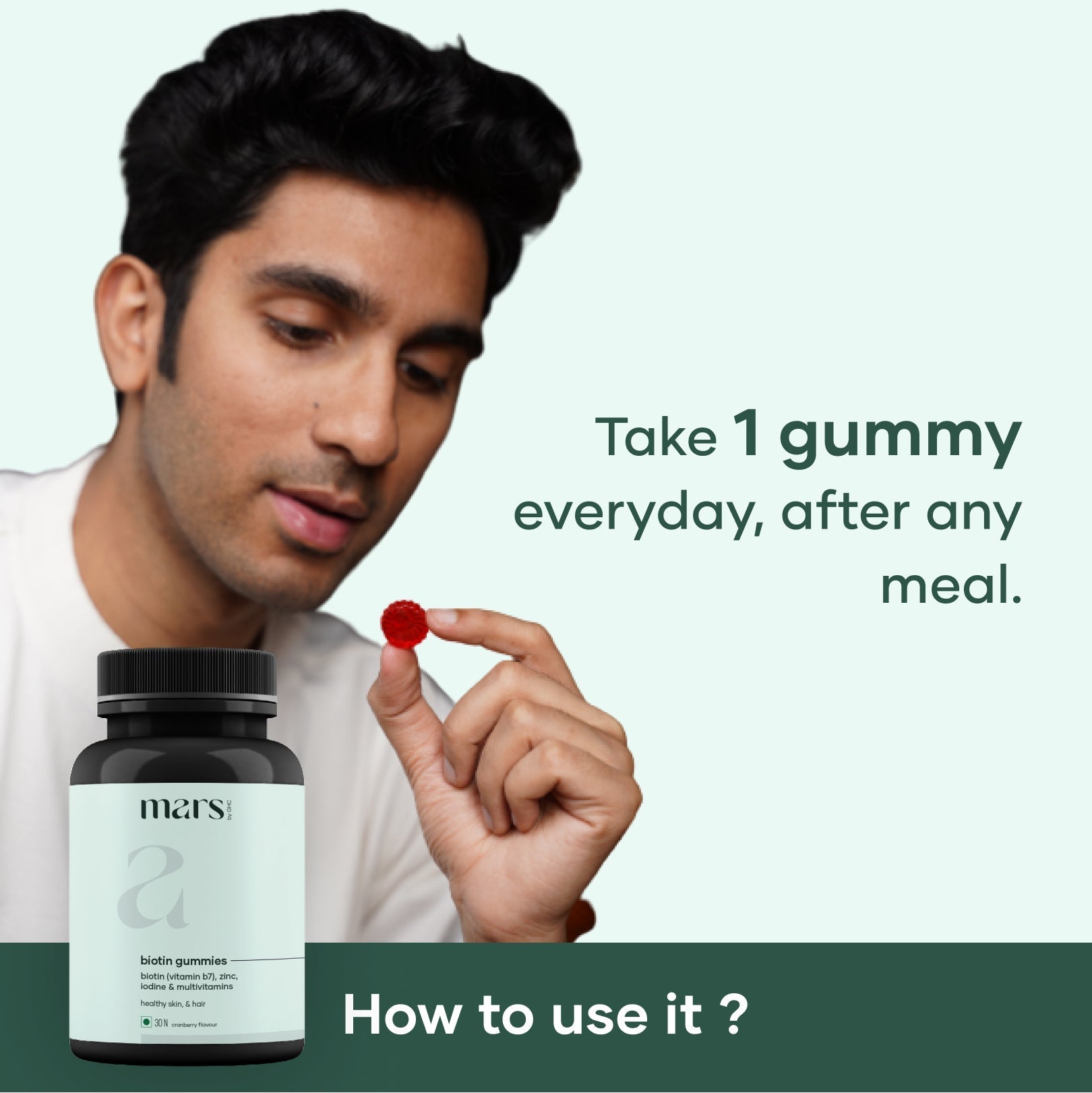 Mars by GHC Grey to Black Biotin Gummies - 30 gummies
