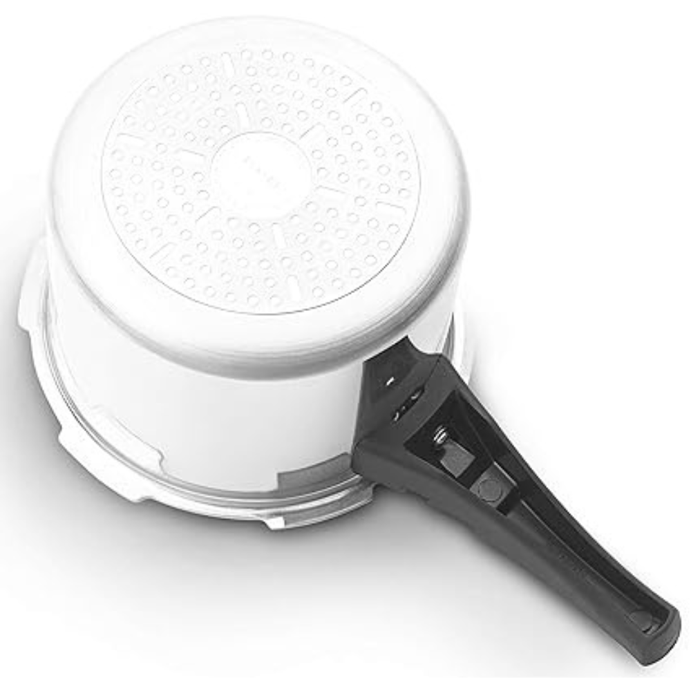 Butterfly Cordial 3 Litres Pressure Cooker | Outer Lid | Food Grade Virgin Aluminium | Induction & Gas Stove Compatible