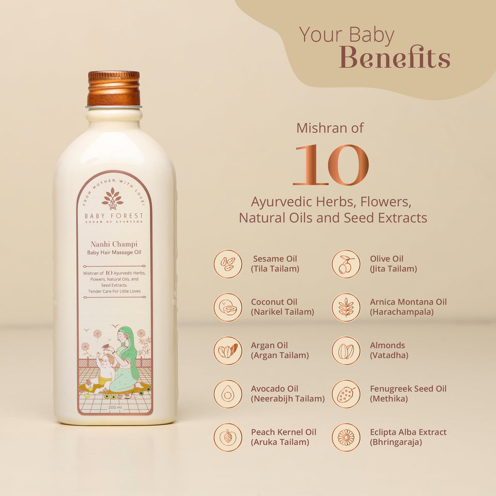 Baby Forest Nanhi Champi Baby Hair Massage Oil  - 200 ml