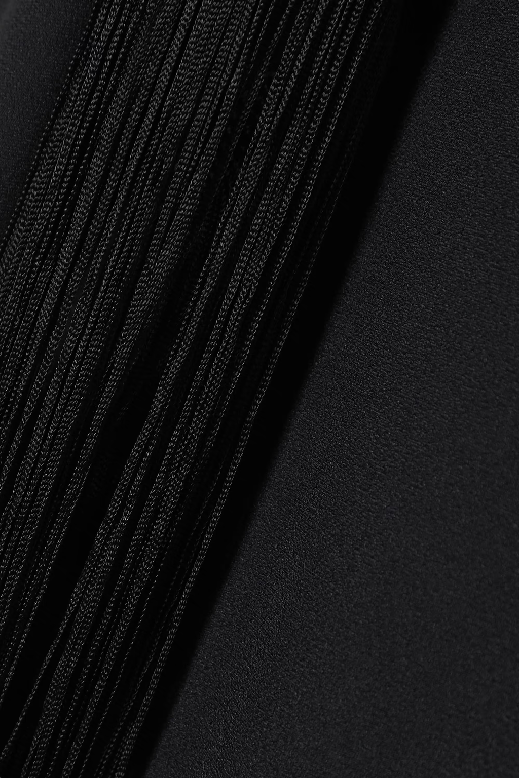 Black Korean Silk Black Long Kaftan For Women's