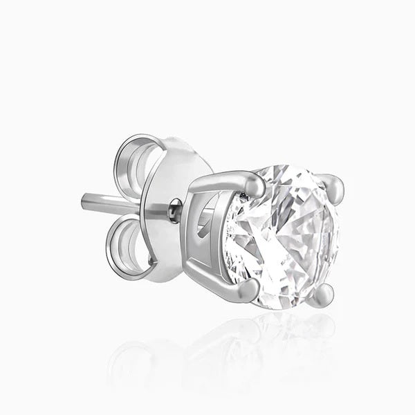 Silver Zircon Earrings