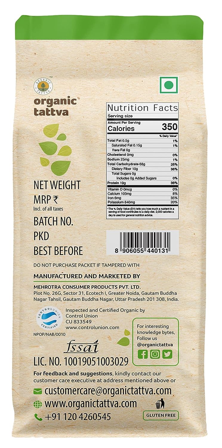 Organic Tattva Organic Kala Chana - 500 gm