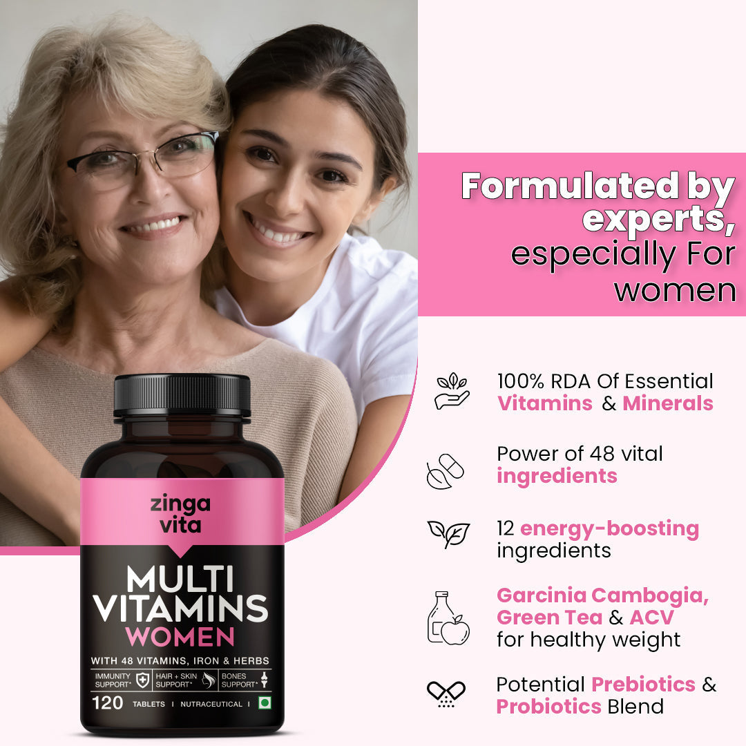 Zingavita Multivitamins Women for Immunity - 120 tabs