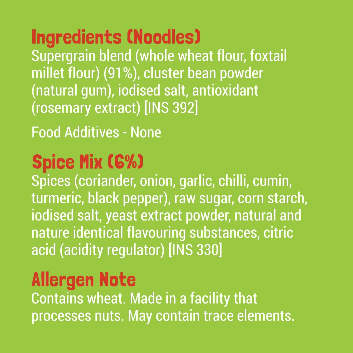 Slurrp Farm Mild Millet Noodles - 192 gms